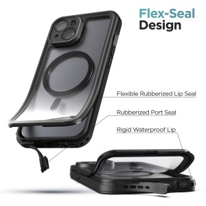 Alternative view of iPhone 15 Waterproof Case with Belt Clip Holster