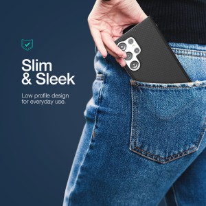 Alternative view of Samsung Galaxy S24 Ultra Thin Armor Case with Belt Clip Holster