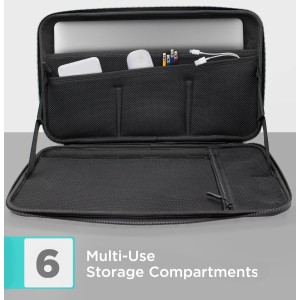 Alternative view of Hard Macbook 13”/14” Laptop Case Protective Cover with Strap & Luggage Sleeve