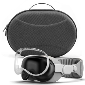 Apple Vision Pro Hard Shell Carrying Case with Clear Lens Cover