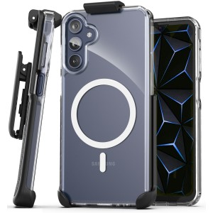 Samsung Galaxy A25 5G Clear Magsafe Case with Belt Clip Holster