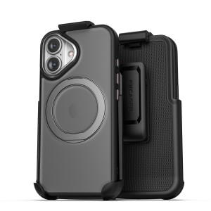 iPhone 16 Kickstand MagSafe Case with Belt Clip Holster