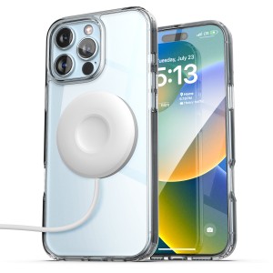 iPhone 16 Pro Clear MagSafe Case with Magnetic Charger