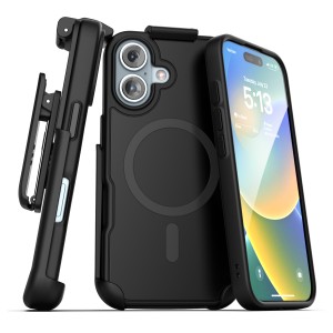 iPhone 16 SlimShield MagSafe Case with Belt Clip Holster