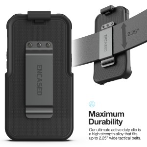 Alternative view of iPhone 17 Falcon Shield Case With Built-In PET Screen Protector and 2.25″ Rugged Belt Clip Holster