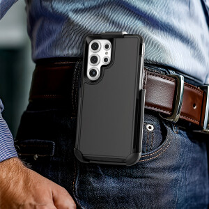 Alternative view of Samsung Galaxy S25 Ultra Challenger Case with Belt Clip Holster