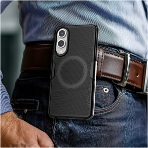 Alternative view of Samsung Galaxy S25 Edge Slimline Case with Belt Clip Holster