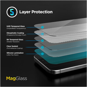 Alternative view of Motorola Moto G (2025) MagGlass HD Screen Protector