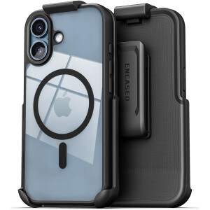 iPhone 17 Clear Slimshield Case with Belt Clip Holster