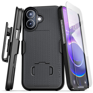 iPhone 17 DuraClip Case with Belt Clip Holster and Screen Protector