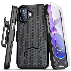iPhone 17 DuraClip Case with Belt Clip Holster and Screen Protector