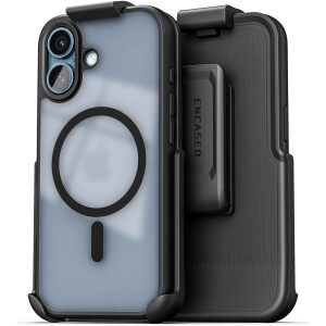 iPhone 17 Frosted Slimshield Case with Belt Clip Holster