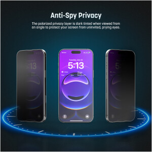 Alternative view of iPhone 17 Pro MagGlass Privacy Screen Protector