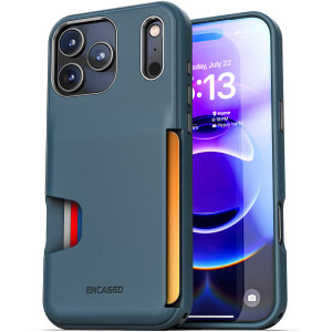 iPhone 17 Pro Cache Cell Phone Wallet Case (Blue)