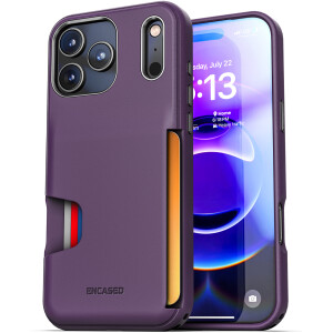 iPhone 17 Pro Cache Cell Phone Wallet Case (Purple)