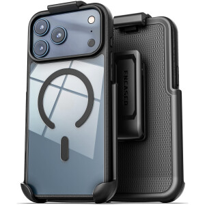 iPhone 17 Pro Clear Slimshield Case with Belt Clip Holster