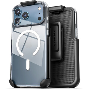 iPhone 17 Pro ClearBack Case with Belt Clip Holster