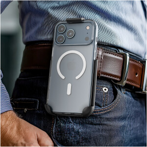 Alternative view of iPhone 17 Pro ClearBack Case with Belt Clip Holster
