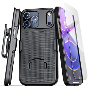 iPhone 17 Pro DuraClip Case with Belt Clip Holster and Screen Protector