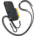 iPhone Air Cache Case Wallet Case with Adjustable Strap (Black)