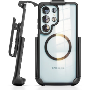 Samsung Galaxy S26 Ultra Clear SlimShield Case with Belt Clip Holster