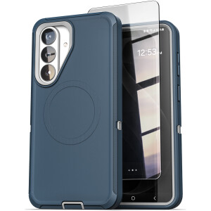 Samsung Galaxy S26 Plus Ranger Case & HD Screen Protector Blue / Gray