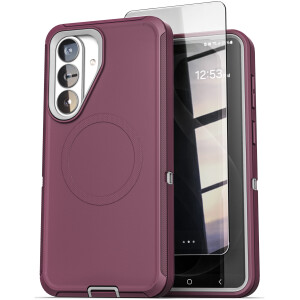 Samsung Galaxy S26 Plus Ranger Case & HD Screen Protector Purple / Gray