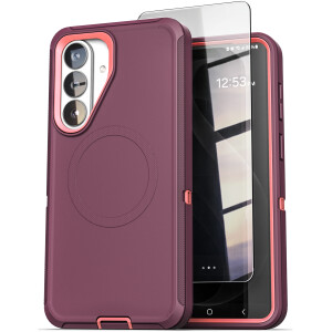 Samsung Galaxy S26 Plus Ranger Case & HD Screen Protector Purple / Pink