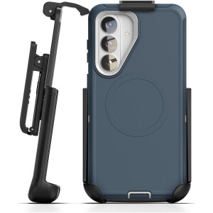Samsung Galaxy S26 Plus Ranger Case & HD Screen Protector with Belt Clip Holster Blue / Gray