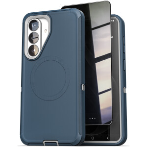 Samsung Galaxy S26 Plus Ranger Case & Privacy Screen Protector Blue / Gray