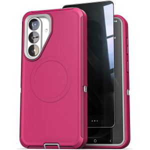 Samsung Galaxy S26 Plus Ranger Case & Privacy Screen Protector Pink / Gray