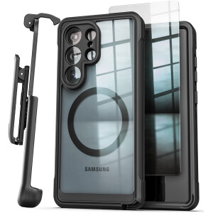 Samsung Galaxy S26 Ultra Full Armor Case with Belt Clip Holster & HD Screen Protector