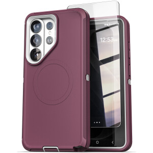 Samsung Galaxy S26 Ultra Ranger Case & HD Screen Protector Purple / Gray