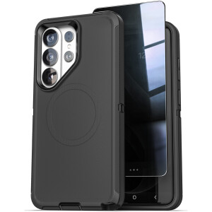 Samsung Galaxy S26 Ultra Ranger Case Privacy Screen Protector Black