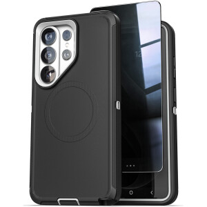 Samsung Galaxy S26 Ultra Ranger Case & Privacy Screen Protector Black / Gray