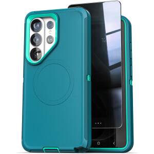 Samsung Galaxy S26 Ultra Ranger Case & Privacy Screen Protector Green / Teal