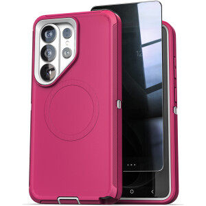 Samsung Galaxy S26 Ultra Ranger Case & Privacy Screen Protector Pink / Gray