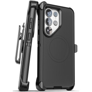 Samsung Galaxy S26 Ultra Ranger Case with Tension Belt Clip Holster Black