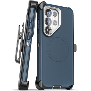 Samsung Galaxy S26 Ultra Ranger Case with Tension Belt Clip Holster Blue