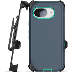 Google Pixel 10a Ranger Case with Belt Clip Holster & HD Screen Protector Blue