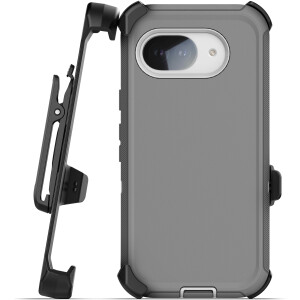 Google Pixel 10a Ranger Case with Belt Clip Holster & HD Screen Protector Gray