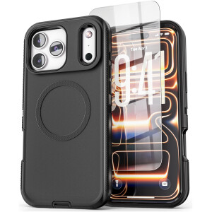 Ranger Case with Screen Protector for iPhone 17 Pro in Black