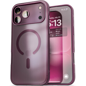 Alternative view of Frosted Translucent Case for iPhone 18 Pro Max in Dark Cherry