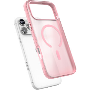 Frosted Translucent Case for iPhone 18 Pro in Pink