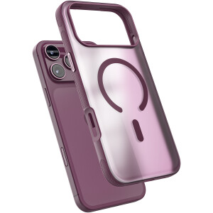 Frosted Translucent Case for iPhone 18 Pro Max in Dark Cherry