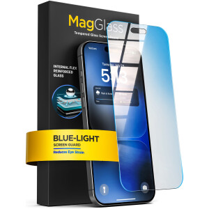 MagGlass Blue Light Filtering Tempered Glass Screen Protector for iPhone 18 Pro Max