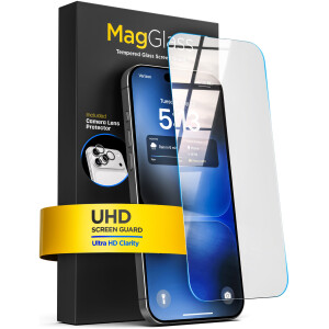 MagGlass Tempered Glass UHD Screen Protector + Lens Protector for iPhone 18 Pro Max