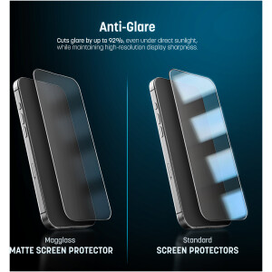Alternative view of MagGlass Tempered Glass Matte Screen Protector for iPhone 18 Pro