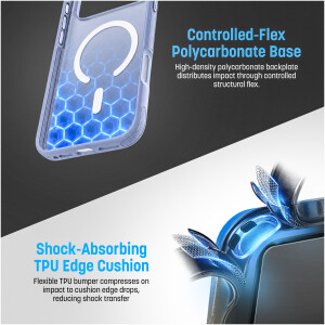 Alternative view of Encased Frosted Translucent Case for iPhone 18 Pro in Light Blue