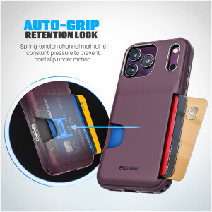 Alternative view of Cache Wallet Case for iPhone 18 Pro Max in Dark Cherry
